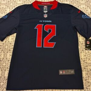 Nike H-Town Navy Blue Football Jersey